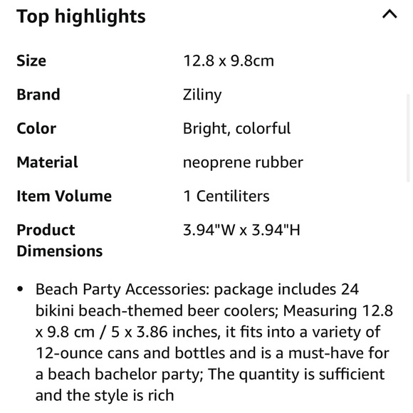 Beach Themed Bottle and Can Coolers lot of 24 girls party! 🎉 - Picture 7 of 12